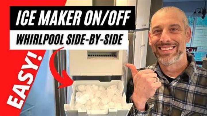 How do you remove the ice maker on a whirlpool side by side