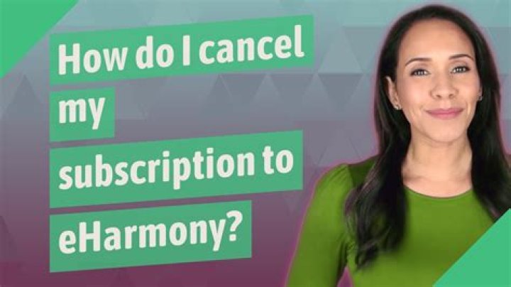How to cancel eharmony subscription