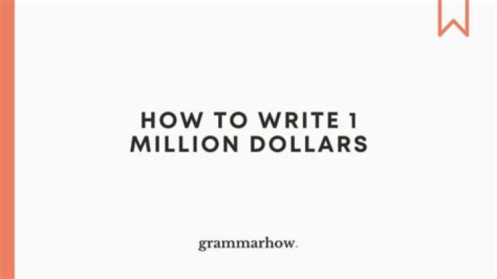 How to write 1.25 million